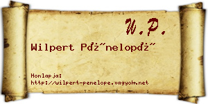 Wilpert Pénelopé névjegykártya